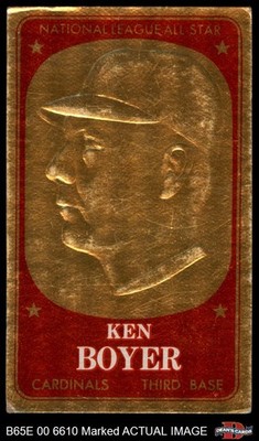 1965 Topps Embossed #47 Ken Boyer Cardinals 1.5 - FAIR