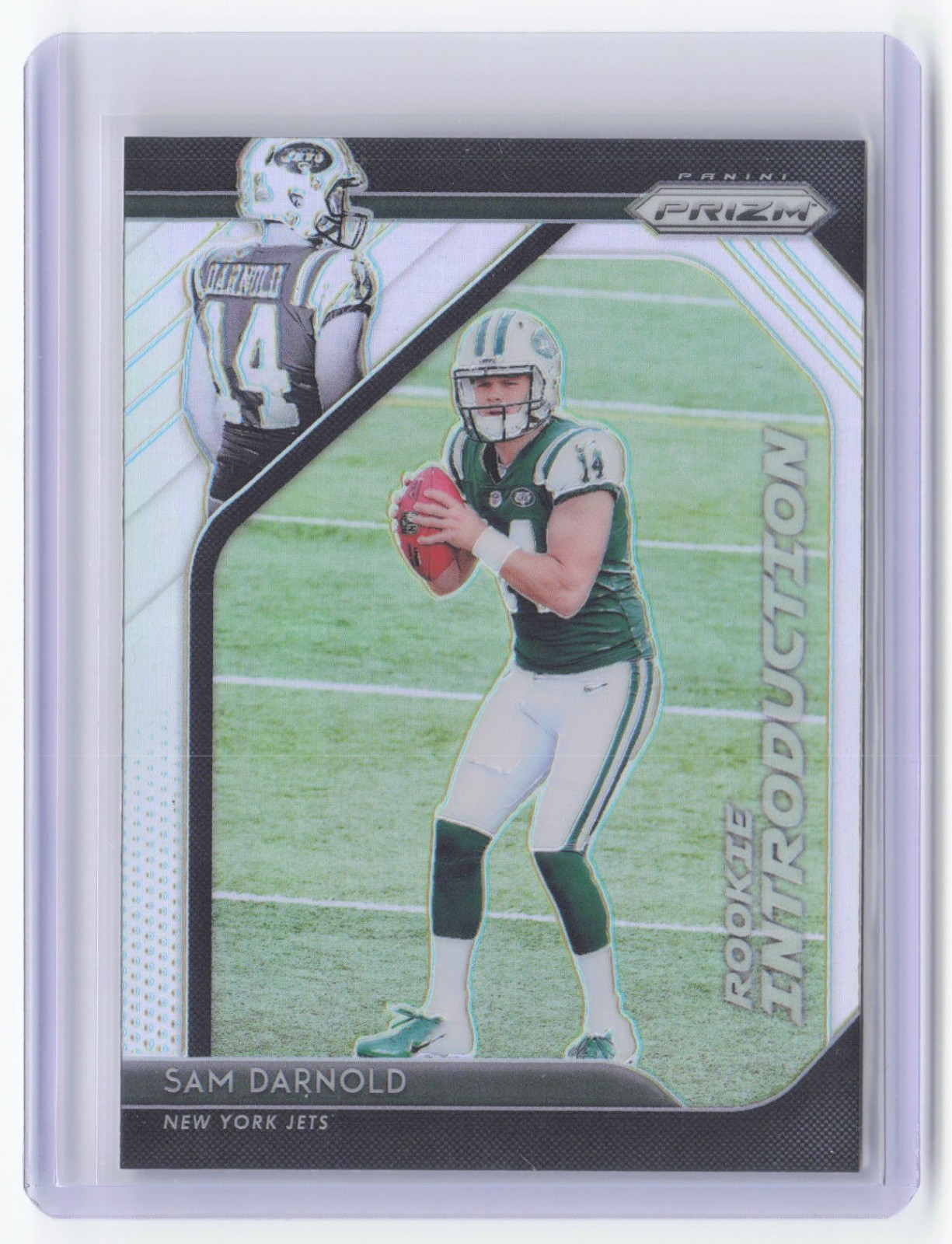 2018 Panini Prizm Sam Darnold #RI-3 Rookie Introduction Silver RC New York Jets