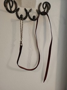 7' Leather Chain Lead