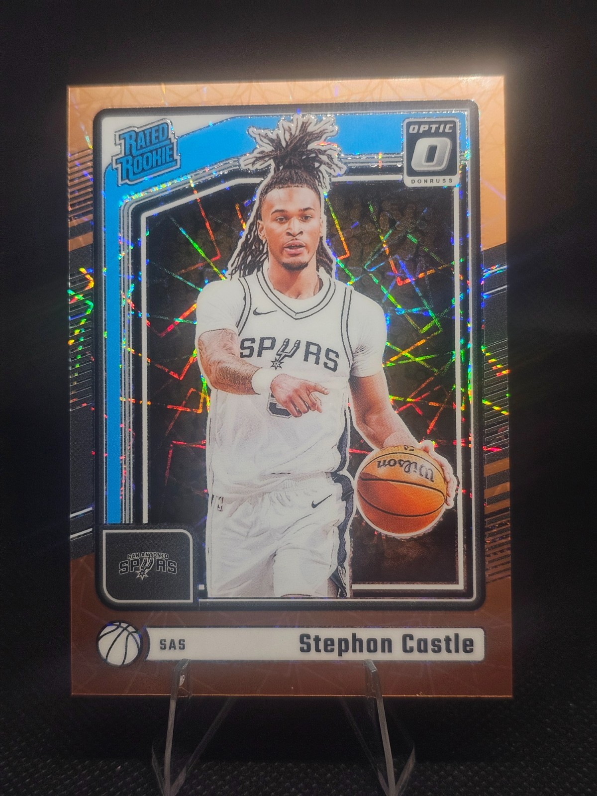 2024-25 Donruss Optic Rated Rookie Stephon Castle #254 RC Bronze Velocity /125