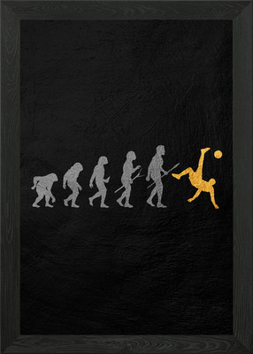 Human Evolution of CR 7 Gerahmtes Wandbild Poster Leinwanddruck Bild