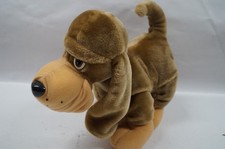 Vintage 1990 Tonka Pooch Patrol Plush Poseable 12" Brown Dog Stuffed Animal B123