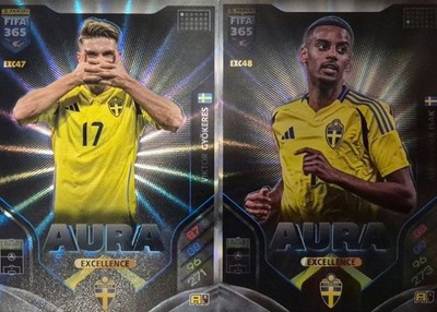 Panini Fifa 365 2026 Excellence  Aura 2x Sweden Alexander Isak Victor Gyökeres