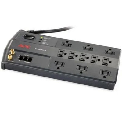 APC SurgeArrest Surge Protector Black P11VT3MP6 Cable & DSL 11 Outlet Protection