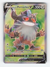 Galarian Perrserker V 183/196 Holo Lost Origin NM/LP 2022 Pokemon