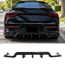 For 2025-2027 Kia K5 Gt-line Rear Diffuser W Side Splitters Set Glossy Black