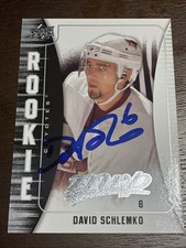 2009-10 MVP Coyotes David Schlemko Signed Rookie Card Auto