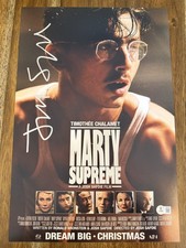 Josh Safdie ‘Marty Supreme' Movie Director Signed 12x18 Photo Beckett