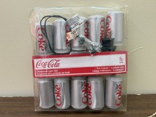 Diet Coke Can 10 String Lights Set Kurt S. Adler Indoor Outdoor Novelty Pop Soda