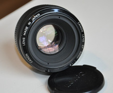 Nice Preowned Canon EF 50mm 1.8 Prime Full Frame MF/AF Lens Read FULL Descripton