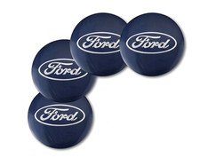 ADESIVI COPRIMOZZO FORD Blu DIAMETRO 56 mm 4 Pezzi