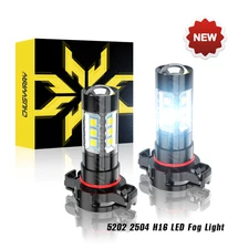 FIT DODGE Durango 2011 2012 2013 2X White 6000K 5202 LED Fog Light Bulbs