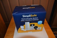 SimpliSafe Home Security System with 2 Outdoor Cameras - 9 piece Kit  Bonus