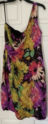The Limited Multicolor Floral Cowl Neck Strappy Sleeveless Slip Dress 10
