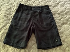 Rip Curl Boardwalk Boys Blue Plaid Knee Length Shorts 23