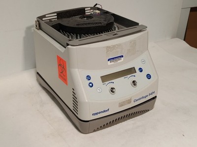 Eppendorf 5424 microcentrifuge, 15000 RPM, 120V, no lid/rotor, as shown