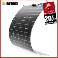 150Watt Flexible Mono Solar Panel 12V Volt Car Boat RV Home Rooftop Camping Roof