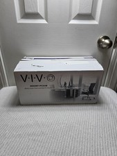 Adjustable Under Desk  Wall Mounted PC System Unit Holder Case Mount, White C