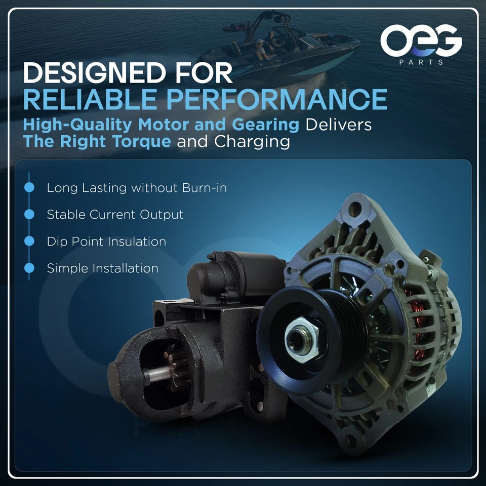 Novo iniciante certificado SAE J1171 para Mercruiser Black Scorpion 5.7 6.2 MX interno - Imagem 4 de 4