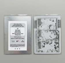 2026 Topps Series 1 T. Skubal H. Brown G. Crochet BLACK PRINTING PLATE 1/1 #327