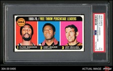 1970 Topps #4 Flynn Robinson Free Throw Pct Leaders PSA 3 - VG