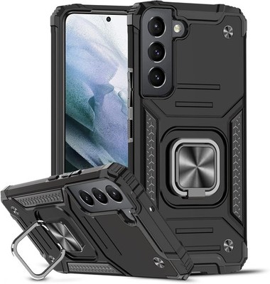 ARMOR CASE FÜR SAMSUNG GALAXY S22 5G SILIKON SCHWARZ MIT STAND S901