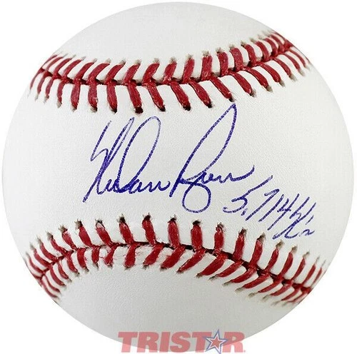 Nolan Ryan Signed Autographed Official ML Baseball Inscribed 5714 K's TRISTAR