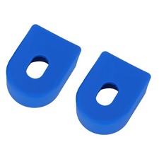 (Blue)1 Pair 2 Pcs Crank Arm Protective Soft Cover Sleeves Boots Bike BA