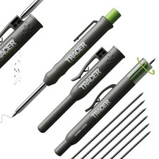 Tracer Mechanical Carpenter Pencils Set with Replacement Lead (6 Pack) - Cons...