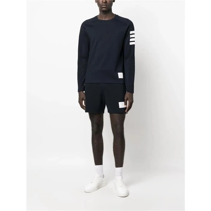 Thom Browne Felpa Uomo 4 Barre Righe Navy MJS245A 07323 415 131878072
