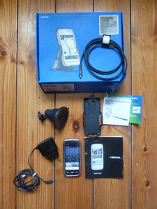 Nokia 5230  Navi-Edition Schwarz Chrome mit Prepaidcarte  an Bastler