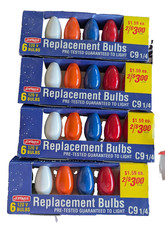 49 C9 Christmas Light Bulbs Multi/Clr