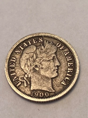 1900-O Barber Silver Dime -Very Good to Fine
