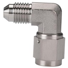 4AN Male to 4AN Female 90 Degree Swivel Stainless Steel Brake 4AN - 90 Degree