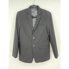Calvin Klein Teen Boys Black Two Button Blazer Jacket Size 18 Regular 46527J-717
