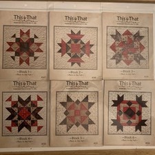 Paris in the Fall Quilt Patterns by THIS  THAT Lot Of 6 Set Blocks 1 Thru 6