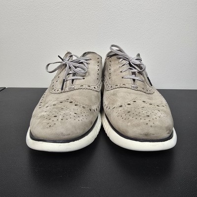 Cole Haan Shoes Mens 10 Gray Suede 2.Zerogrand Wingtip  display picture 3