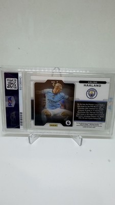 2022-23 Panini Obsidian ERLING HAALAND Black Colorblast SSP Man