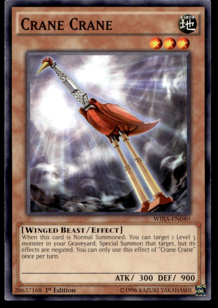 Crane Crane Wing Raiders WIRA-EN040 MP YuGiOh TCG | Buy 3 Get 5 Free