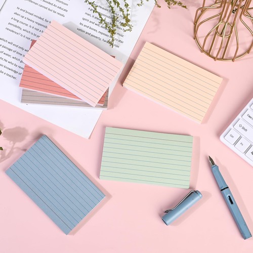 3x5 Index Cards Ruled Lined, 216 Pcs Flash inches, multicolored  - Picture 4 of 7