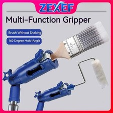 Multi-Angle Paint Brush Extension Pole Holder&Tool Extender Adaptor Adjustable