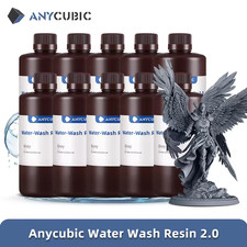 10KG HD Grau ANYCUBIC Wasser Waschbares Resin 2.0 für LCD SLA UV Harz 3D-Drucker