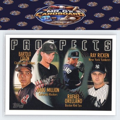 1996 Topps #428 Bartolo Colon / Doug Million / Rafael Orellano / Ray Ricken