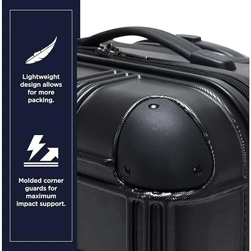 BEN SHERMAN NOTTINGHAM EQUIPAJE DE VIAJE LIGERO RÍGIDO 4 RUEDAS GIRATORIO 24" Foto 4 de 4