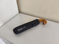 FlexiRib Compact Black Umbrella with Case / Auto Open and Close