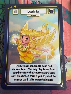 rare neopet cards Neopets Battledome TCG The Void Within - Luxinia Foil Rare