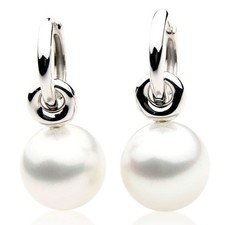 Pacific Pearls 12mm White Australian South Sea Pearl Earrings Gifts for Daughter