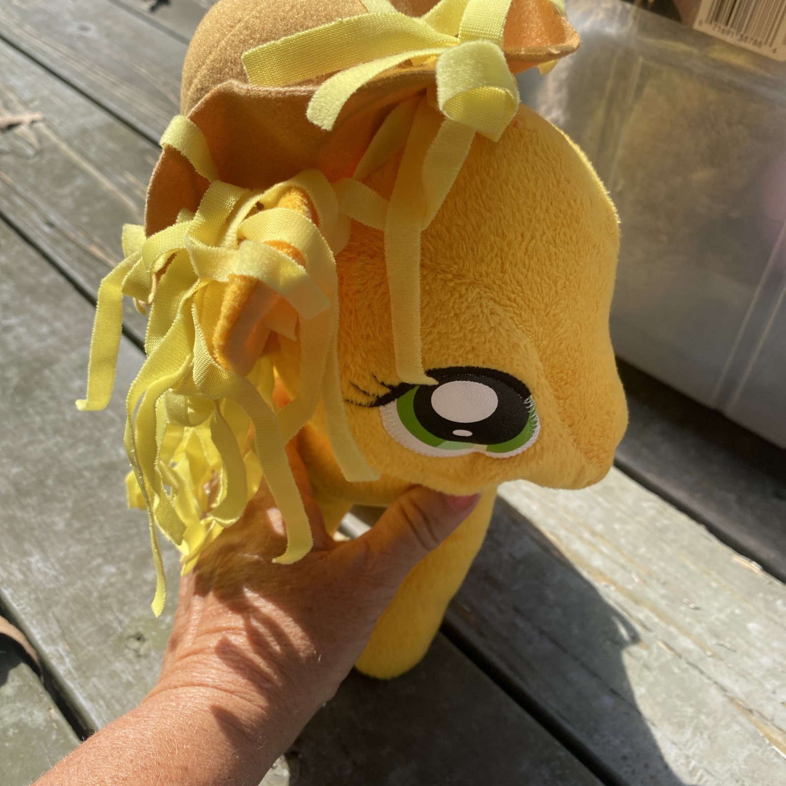Cappello cowboy 12" Applejack peluche My Little Pony cowgirl panno mop capelli mela cutie