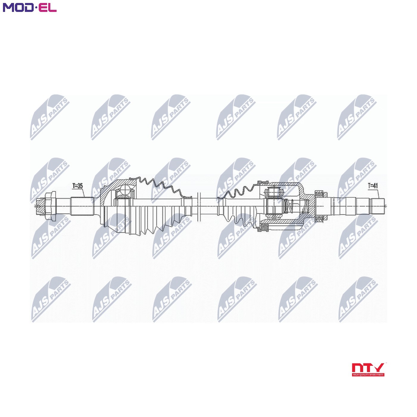 DRIVE SHAFT NPW-FT-039 FOR PEUGEOT BOXER/Bus/Van/Platform/Chassis FIAT 2.2L 4cyl