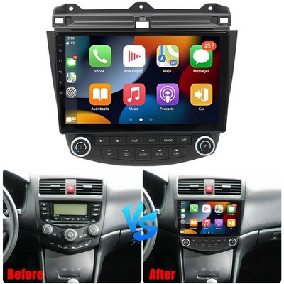 Carplay 10'' Android 13 Car GPS Stereo Radio For Honda Accord 2003 2004 2005-2007